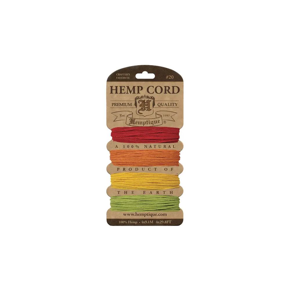 Twine/Thread/Cord, Art & School, Hemptique, Hemp Cord, Set, 29', Candyland, 957010